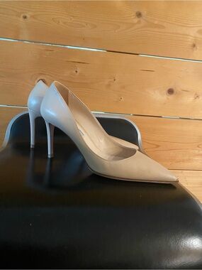 Prada Beige Pointed-Toe Stiletto Pumps size 38=7.5/8